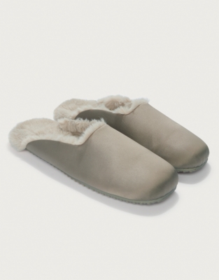 Square Toe Satin Ballet Slipper