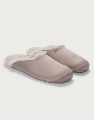 Square Toe Satin Ballet Slipper