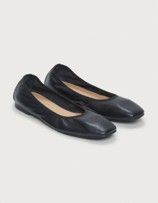 Soft leather ballet pumps clearance uk