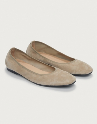 Suede cheap ballet flats