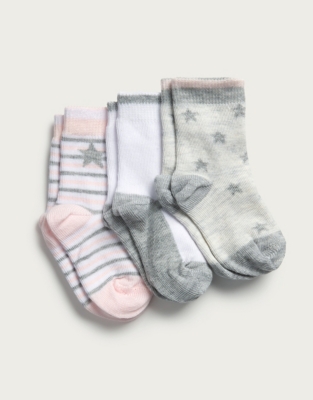 white company baby socks