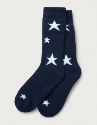 Star Bed Socks with Cashmere Sleepwear Sale The White Company US