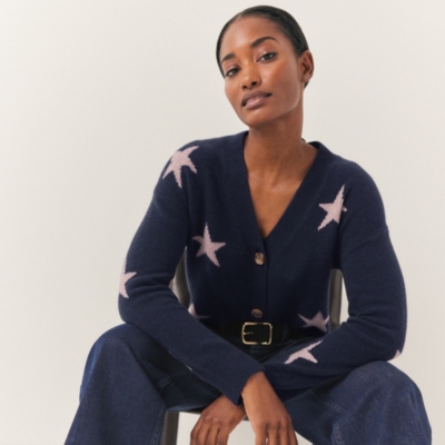 Star Cardigan with Organic Cotton