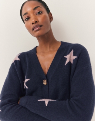 Star Cardigan with Organic Cotton
