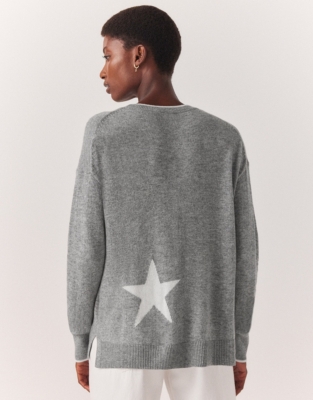 Star Jumper with Cashmere Clothing Sale The White Company UK