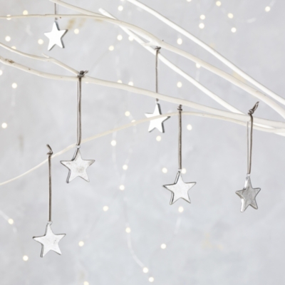 Star Mini Christmas Decorations Set Of 6