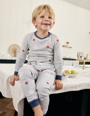 Star Print Pajamas 1 12yrs Boys Sleepwear The White Company US