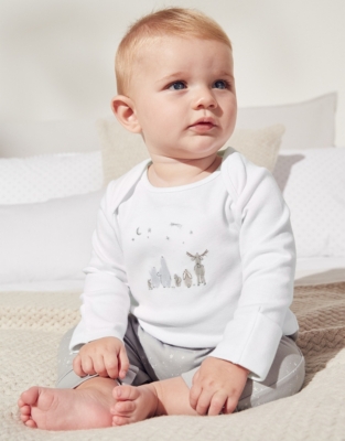 Stargazing Friends MockTop Sleepsuit Baby Sale The White Company US
