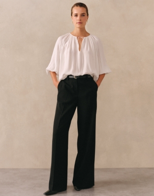 Stitch Detail Boho Blouse