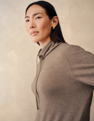 Stitch Detail Boxy Jumper with Cotton