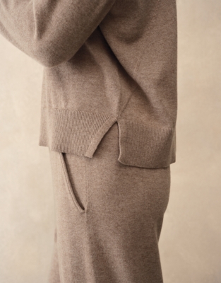 Stitch Detail Boxy Jumper with Cotton