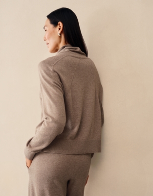 Stitch Detail Boxy Jumper with Cotton