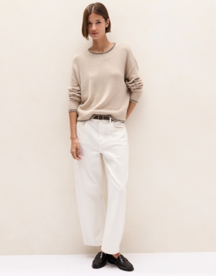 Stitch Detail Jumper with Cashmere