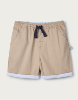 Stone Cotton-Lined Shorts (1-6yrs) | Boys' Clothing | The White Company UK