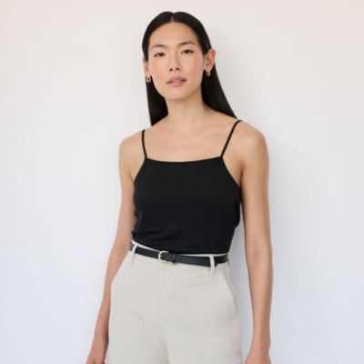 Strappy Linen Jersey Vest