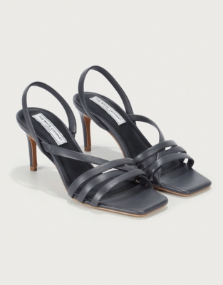 strappy square sandals