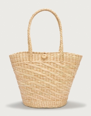 Straw basket clearance tote