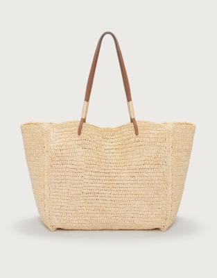 Straw beach online tote