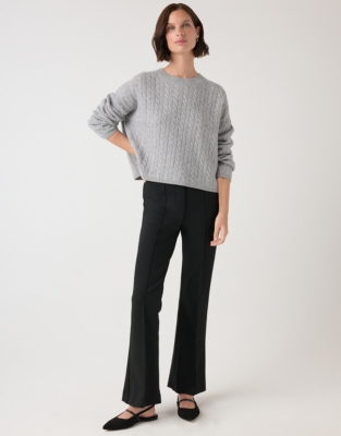 Stretch Kick Flare Trousers