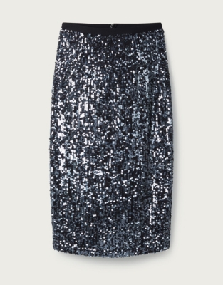 Stretch Sequin Skirt | Clothing Sale | The White Company UK
