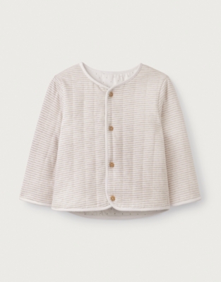 Stripe & Star Reversible Quilted Jacket (0–24mths)