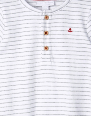 Stripe Anchor Romper Baby Boys' The White Company UK