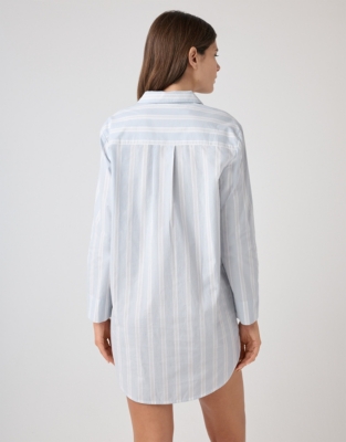 Stripe Cotton Nightshirt