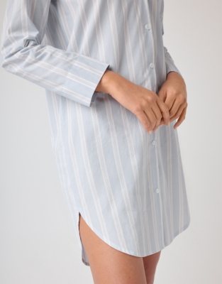 Stripe Cotton Nightshirt