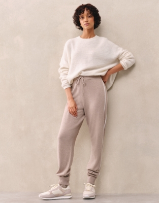 Stripe Detail Jogger with Cashmere