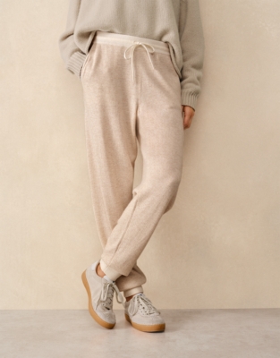 Stripe Detail Joggers with Cashmere