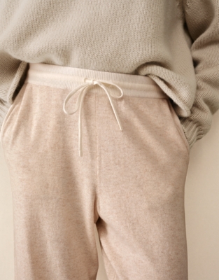 Stripe Detail Joggers with Cashmere
