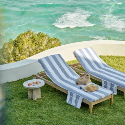 Stripe Garden Lounger