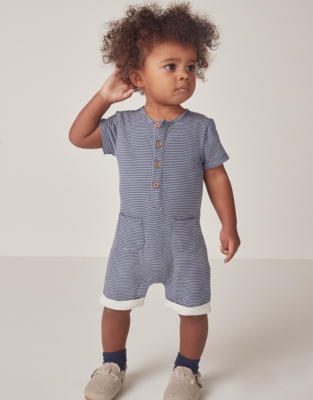 Stripe Jersey Romper (0–24mths)