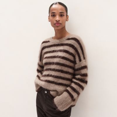 Stripe Jumper with Alpaca 