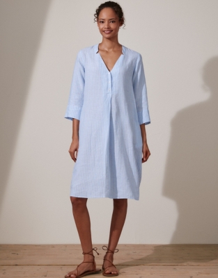 White company hot sale linen dresses