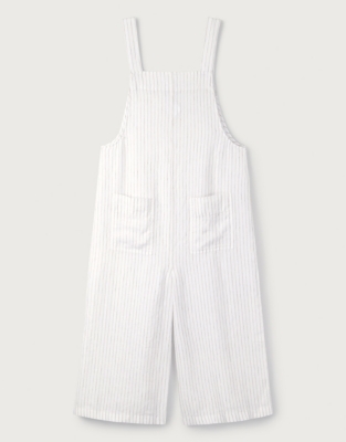 Stripe Linen Dungarees Clothing Sale The White Company UK