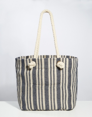 white company beach bag