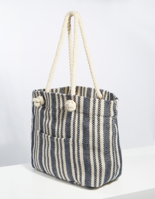 white company beach bag