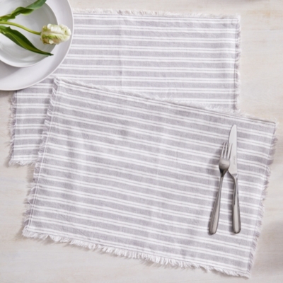 Stripe Placemats Set Of 2 Home Accessories Sale The White