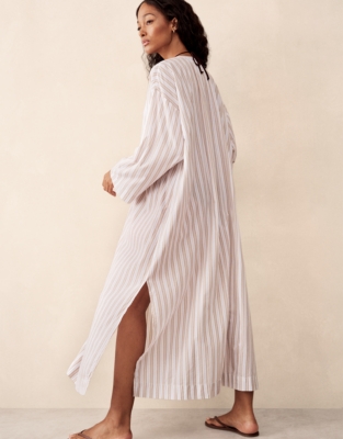 Stripe Relaxed Shirt Dress