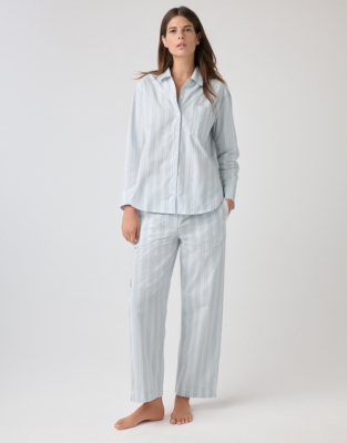 Striped Cotton Pajama Set