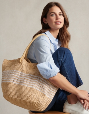 The White Company Women's Straw Beach Bag