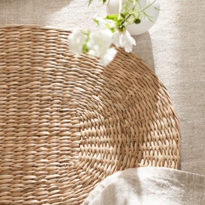 Stroud Oval Seagrass Placemat Table Linen & Accessories The White