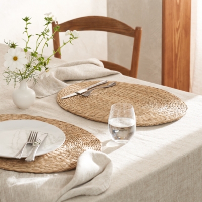 Stroud Oval Seagrass Placemat Table Linen & Accessories The White