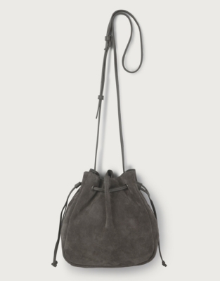 The Essential Bucket Tote in Suede