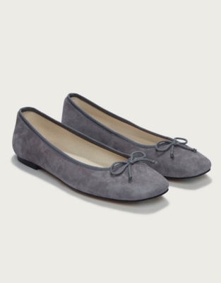 Suede Ballet Shoes The White Company US