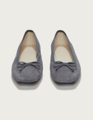 Suede Ballet Pumps Accessories Sale The White Company UK