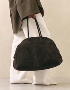 Suede Bowling Bag