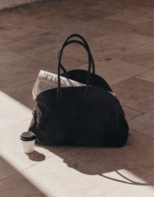 Suede Bowling Bag