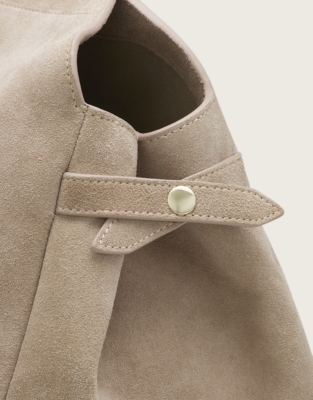 Suede Bowling Bag - Neutral